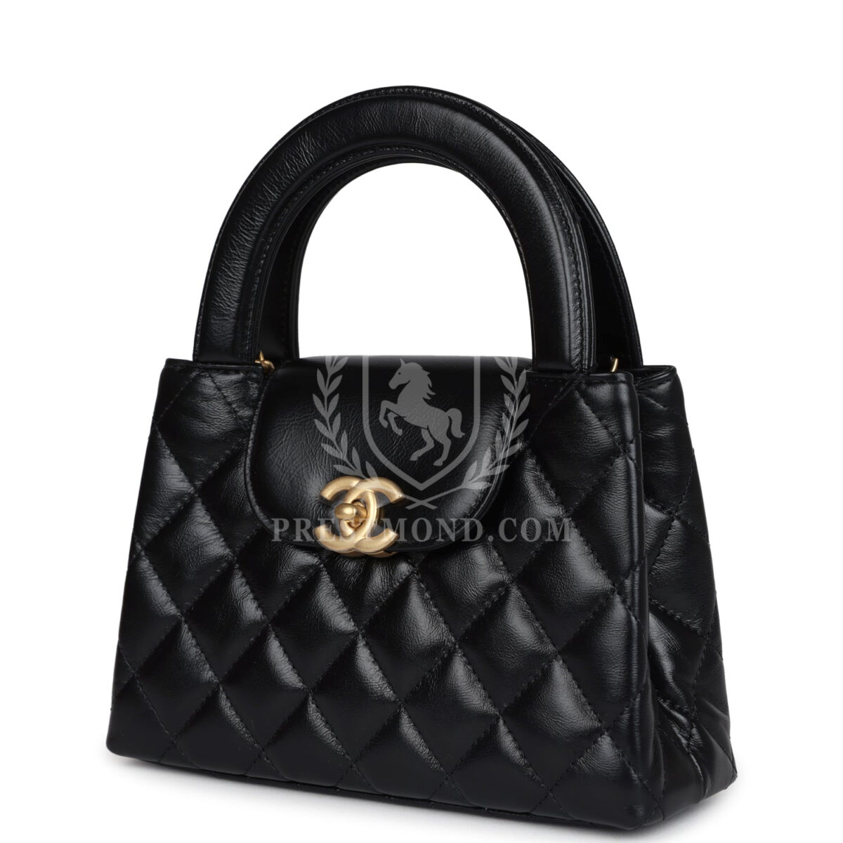 Chanel Small Kelly Shopper Black Shiny Aged Calfskin Brushed Gold Hardware — изображение 4