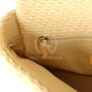 Chanel Medium 19 Flap Bag Light Yellow Wool Mixed Metal Hardware