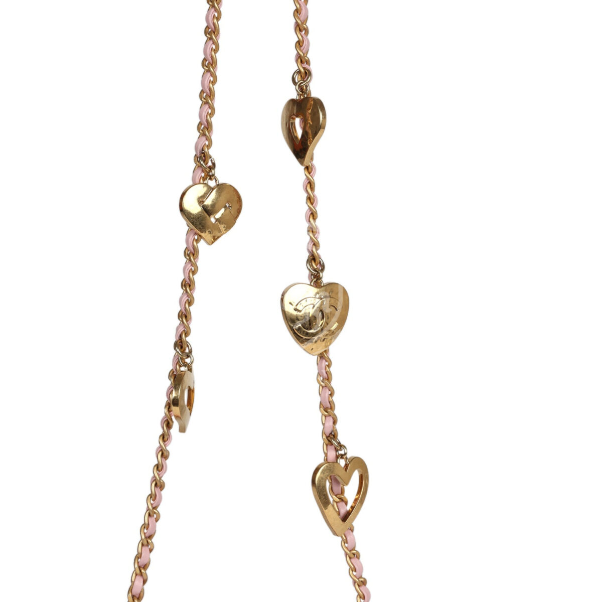 Chanel Mini Rectangular Flap Bag with Heart Chain Pink Lambskin Antique Gold Hardware — изображение 8