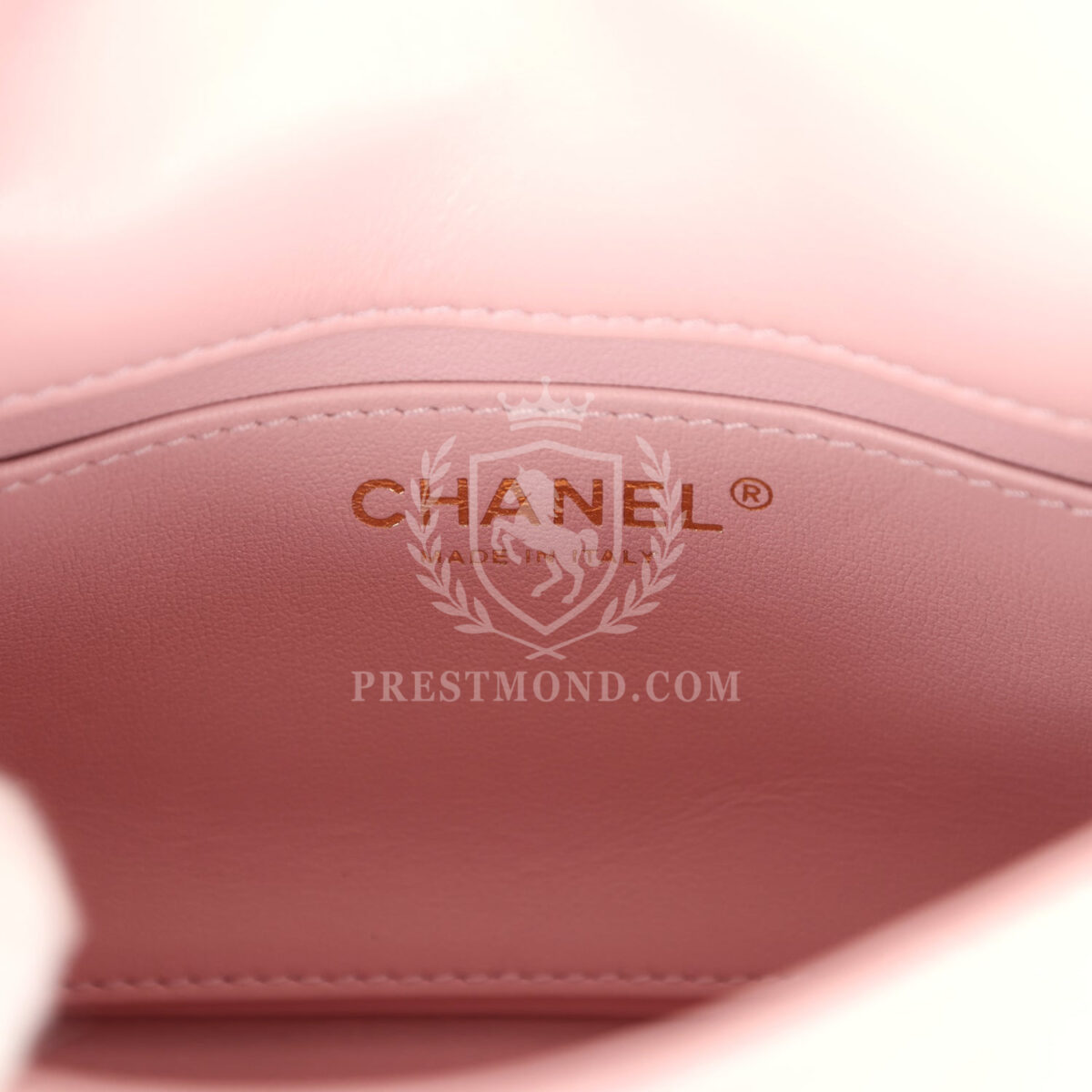 Chanel Mini Rectangular Flap Bag with Heart Chain Pink Lambskin Antique Gold Hardware — изображение 10