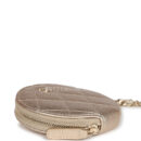 Chanel Round Clip-On Coin Purse and Airpod Pro Case Metallic Gold Goatskin Light Gold Hardware
