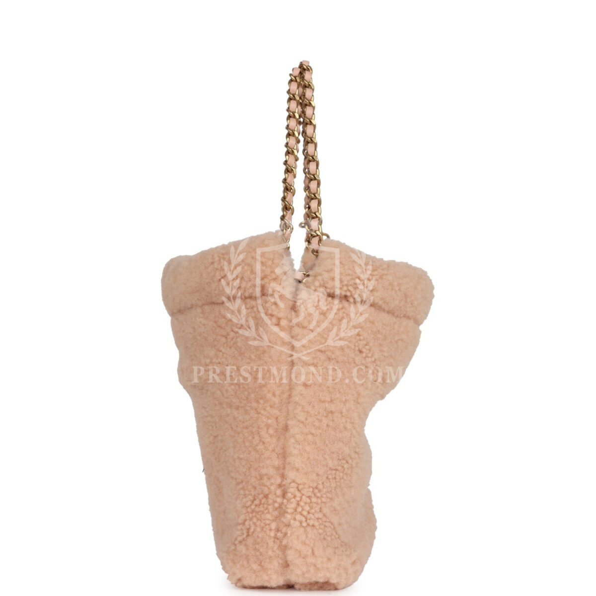 Chanel Mini 22 Bag Light Pink Shearling Gold Hardware — изображение 3