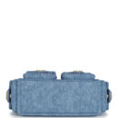 Chanel Large Cargo Hobo Bag Light Blue Washed Denim Brushed Gold Hardware