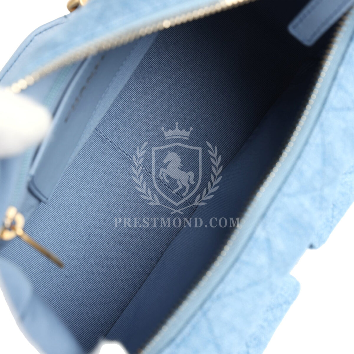 Chanel Large Cargo Hobo Bag Light Blue Washed Denim Brushed Gold Hardware — изображение 10