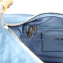 Chanel Large Cargo Hobo Bag Light Blue Washed Denim Brushed Gold Hardware