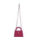 Chanel Small Kelly Shopper Pink Washed Denim Brushed Gold Hardware