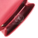 Chanel Small Coco Top Handle Flap Bag Burgundy Caviar Light Gold Hardware