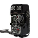 Chanel Limited Edition Robot Minaudière Bag Black Plexiglass and Crystals Ruthenium Hardware