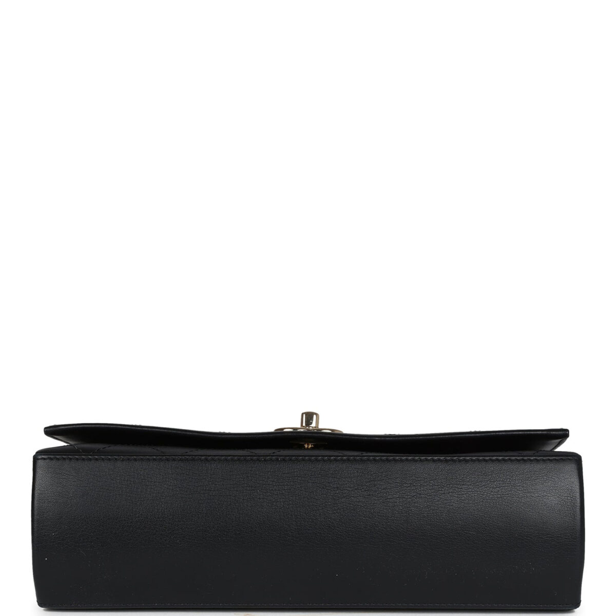 Chanel Flap Bag Black Calfskin Light Gold Hardware — изображение 6
