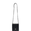 Chanel Chic Pearls Flap Bag Black Calfskin Aged Ruthenium Hardware
