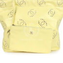 Chanel Small 22 Bag Yellow Shiny Calfskin Brushed Gold Hardware
