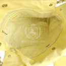 Chanel Small 22 Bag Yellow Shiny Calfskin Brushed Gold Hardware