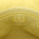 Chanel Small 22 Bag Yellow Shiny Calfskin Brushed Gold Hardware