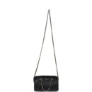Chanel Mini Timeless Classic Barrel Bag with Chain Black Shiny Caviar Light Gold Hardware
