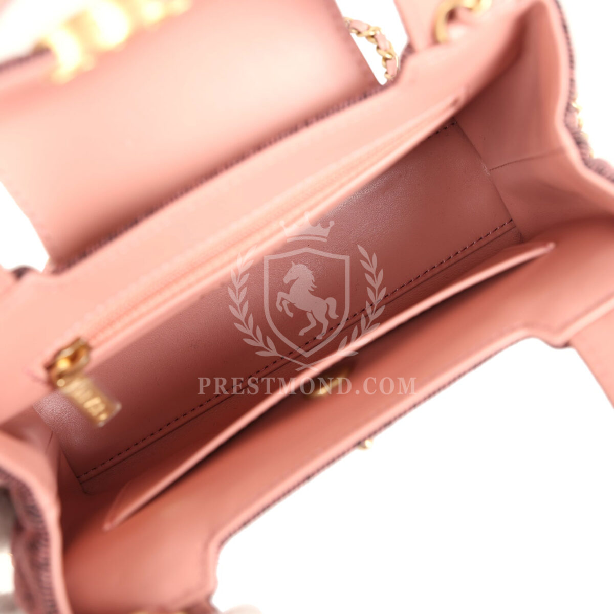 Chanel Small Kelly Shopper Pink Washed Denim Brushed Gold Hardware — изображение 8