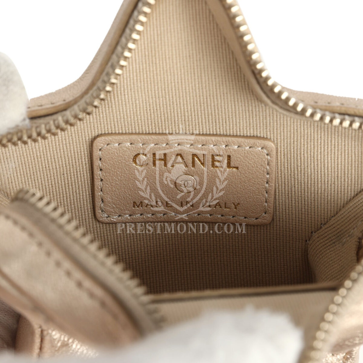 Chanel Walk Of Fame Star Clip-On Coin Purse Metallic Gold Goatskin Light Gold Hardware — изображение 7
