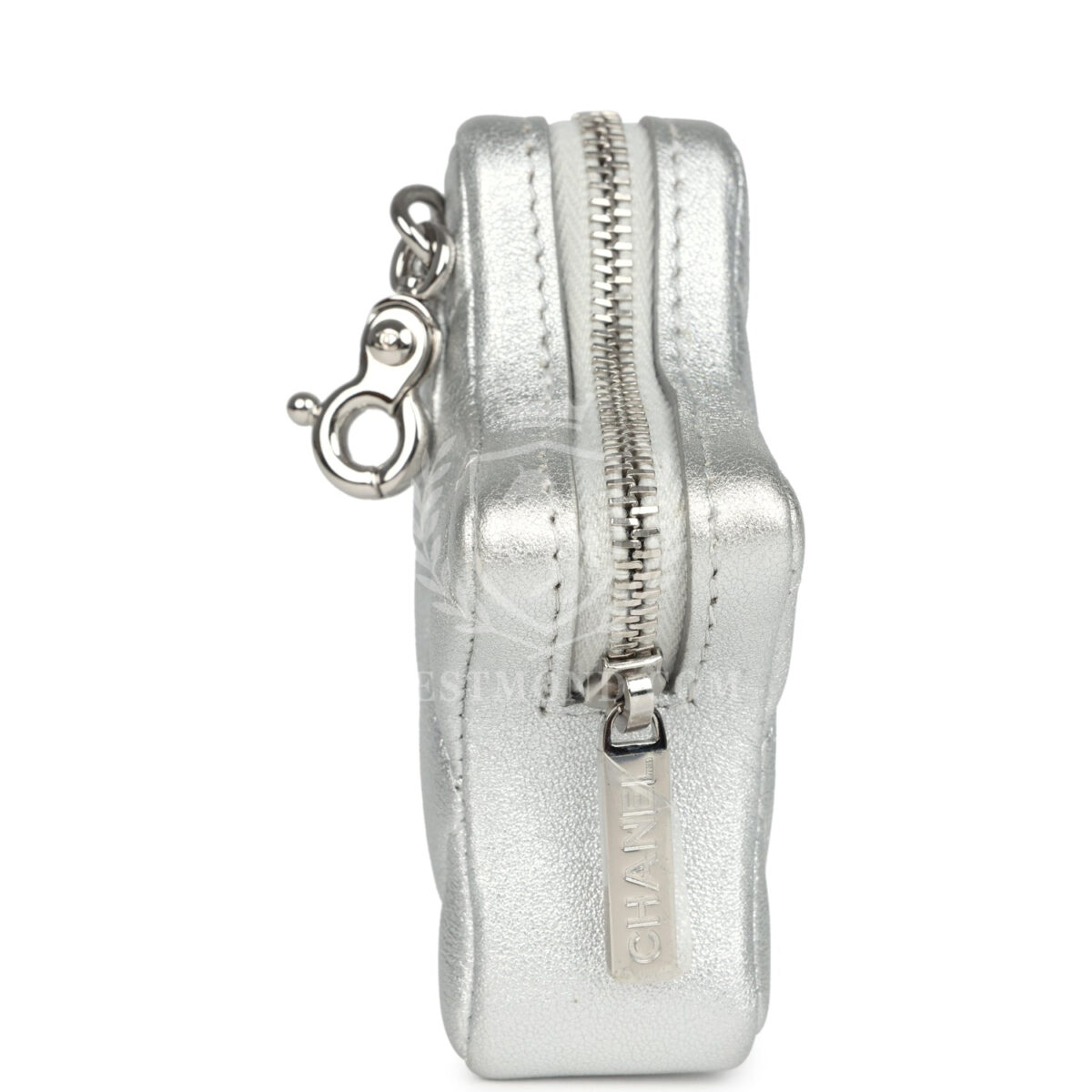 Chanel Walk Of Fame Star Clip-On Coin Purse Metallic Silver Goatskin Silver Hardware — изображение 3