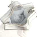 Chanel Walk Of Fame Star Clip-On Coin Purse Metallic Silver Goatskin Silver Hardware