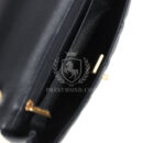 Chanel Mini Pearly Chain Flap Bag Black Lambskin Brushed Gold Hardware