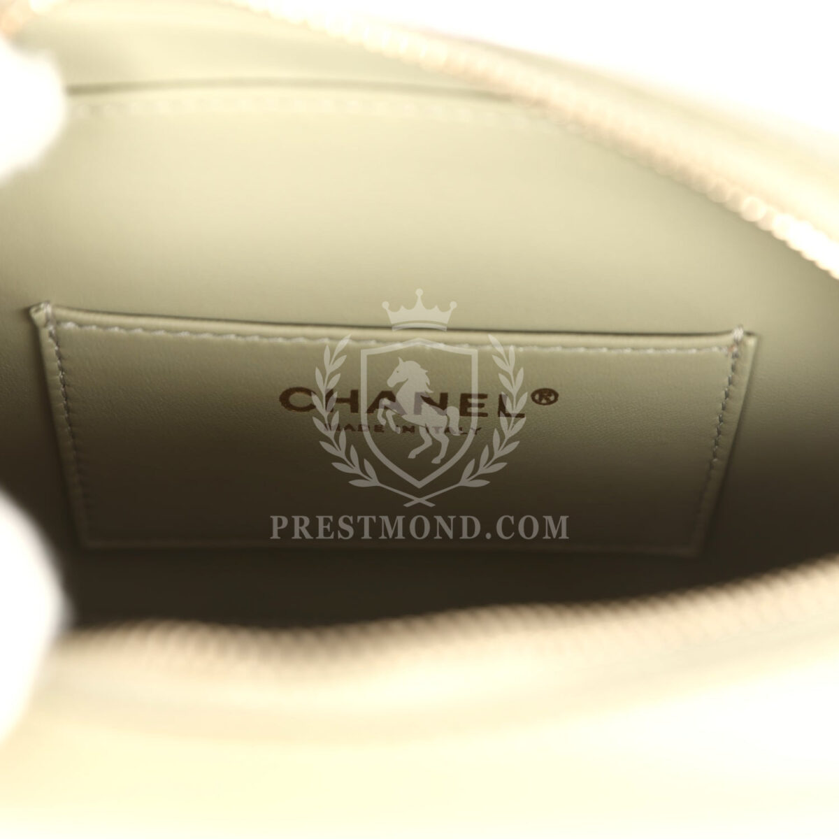 Chanel Mini "Savon De Marseille" Camera Case Bag Khaki Shiny Lambskin Brushed Gold Hardware — изображение 10
