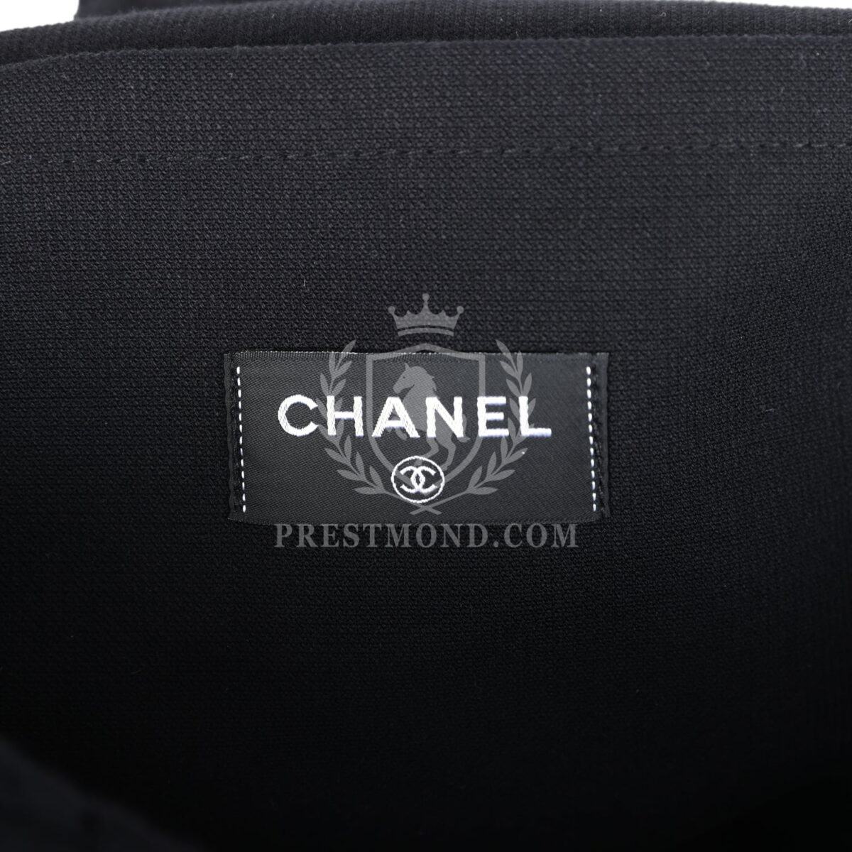 Chanel Coco Beach Tote Bag & Towel Set Black Terry Cloth — изображение 9