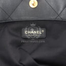 Chanel Small Coco Shopping Bag Black Calfskin Antique Gold Hardware