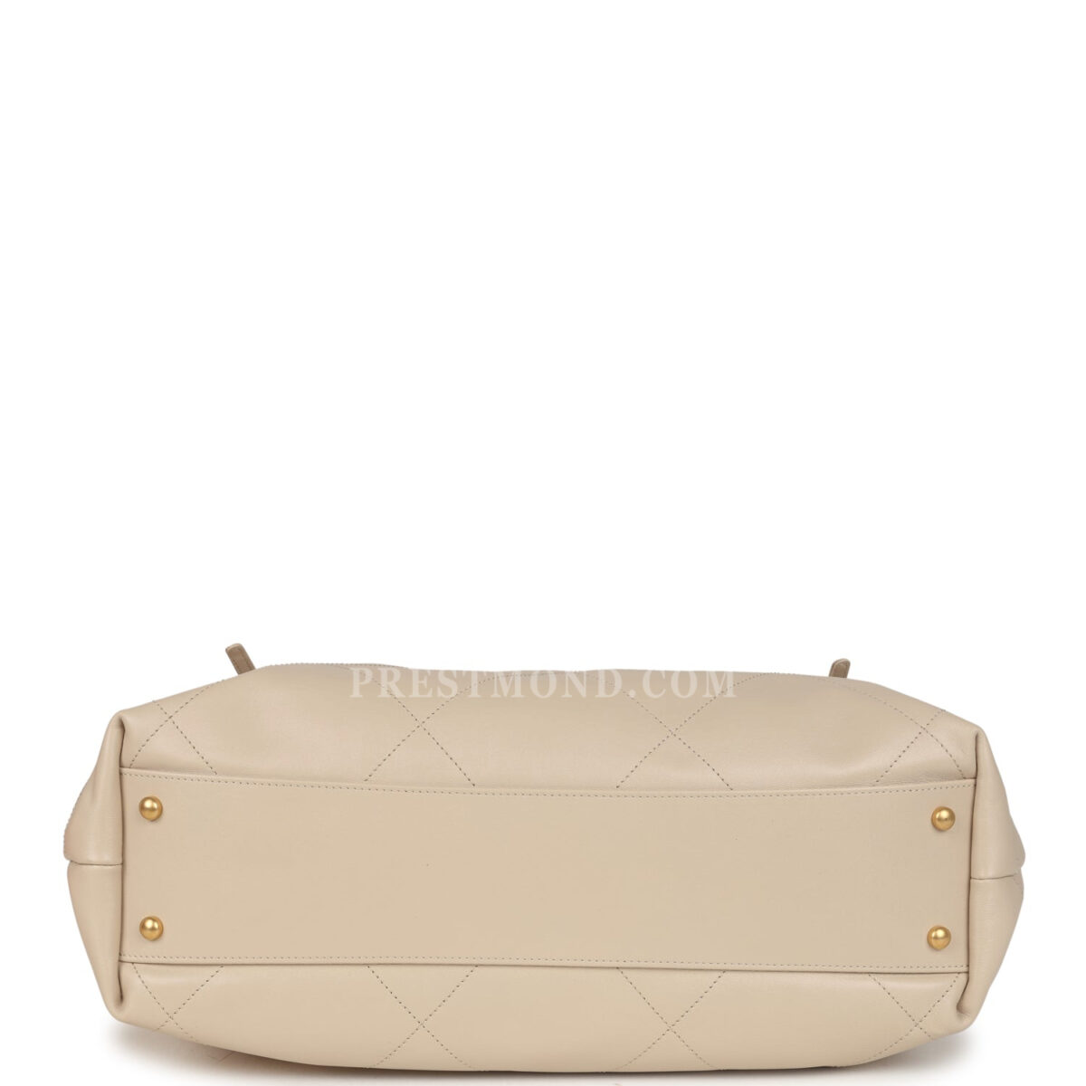 Chanel Maxi Coco Shopping Bag Beige Calfskin Antique Gold Hardware — изображение 6