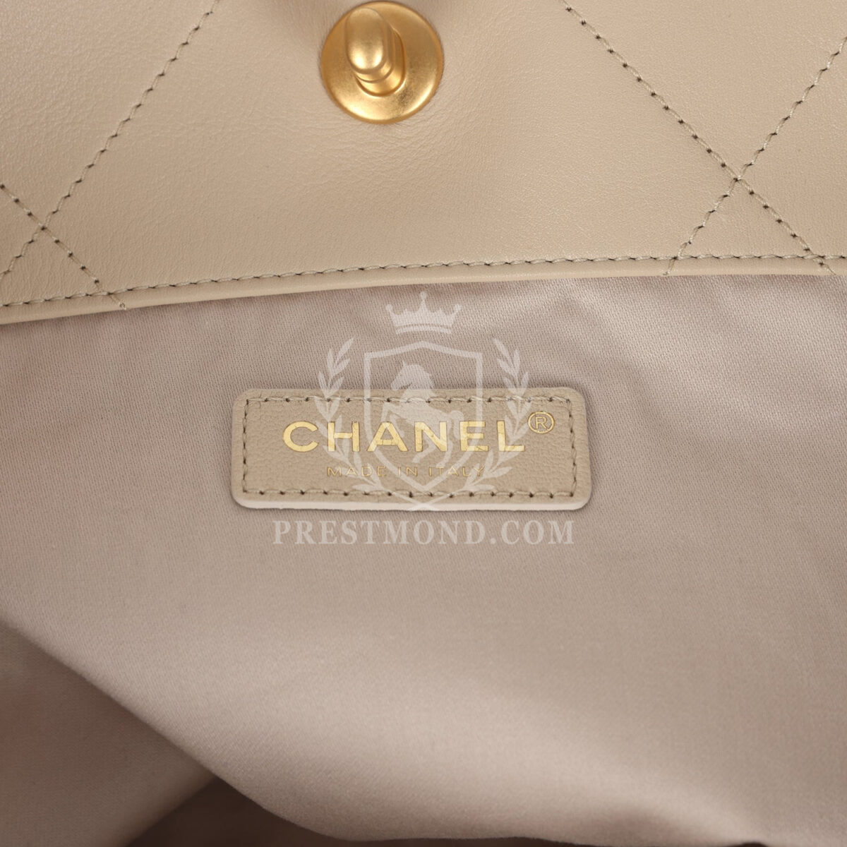 Chanel Maxi Coco Shopping Bag Beige Calfskin Antique Gold Hardware — изображение 9