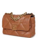 Chanel Medium 19 Flap Caramel Shiny Lambskin Mixed Metal Hardware