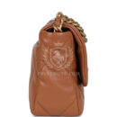 Chanel Medium 19 Flap Caramel Shiny Lambskin Mixed Metal Hardware