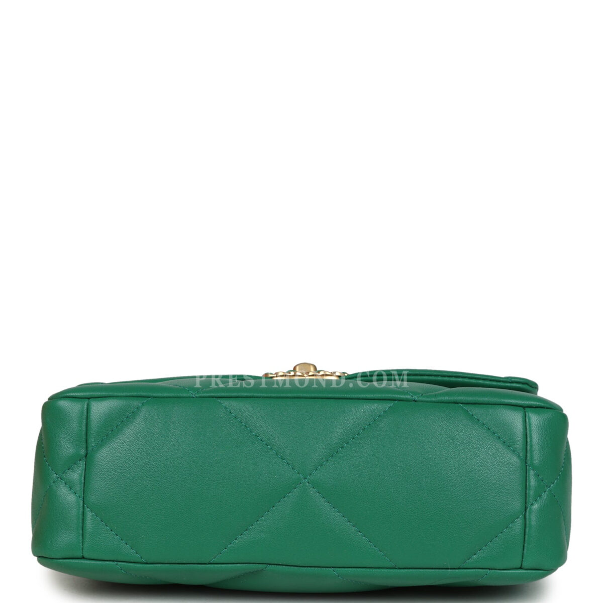 Chanel Medium 19 Flap Green Shiny Lambskin Mixed Metal Hardware — изображение 6