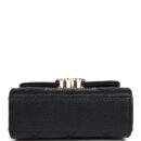Chanel Nano Clutch with Chain Black Caviar Light Gold Hardware