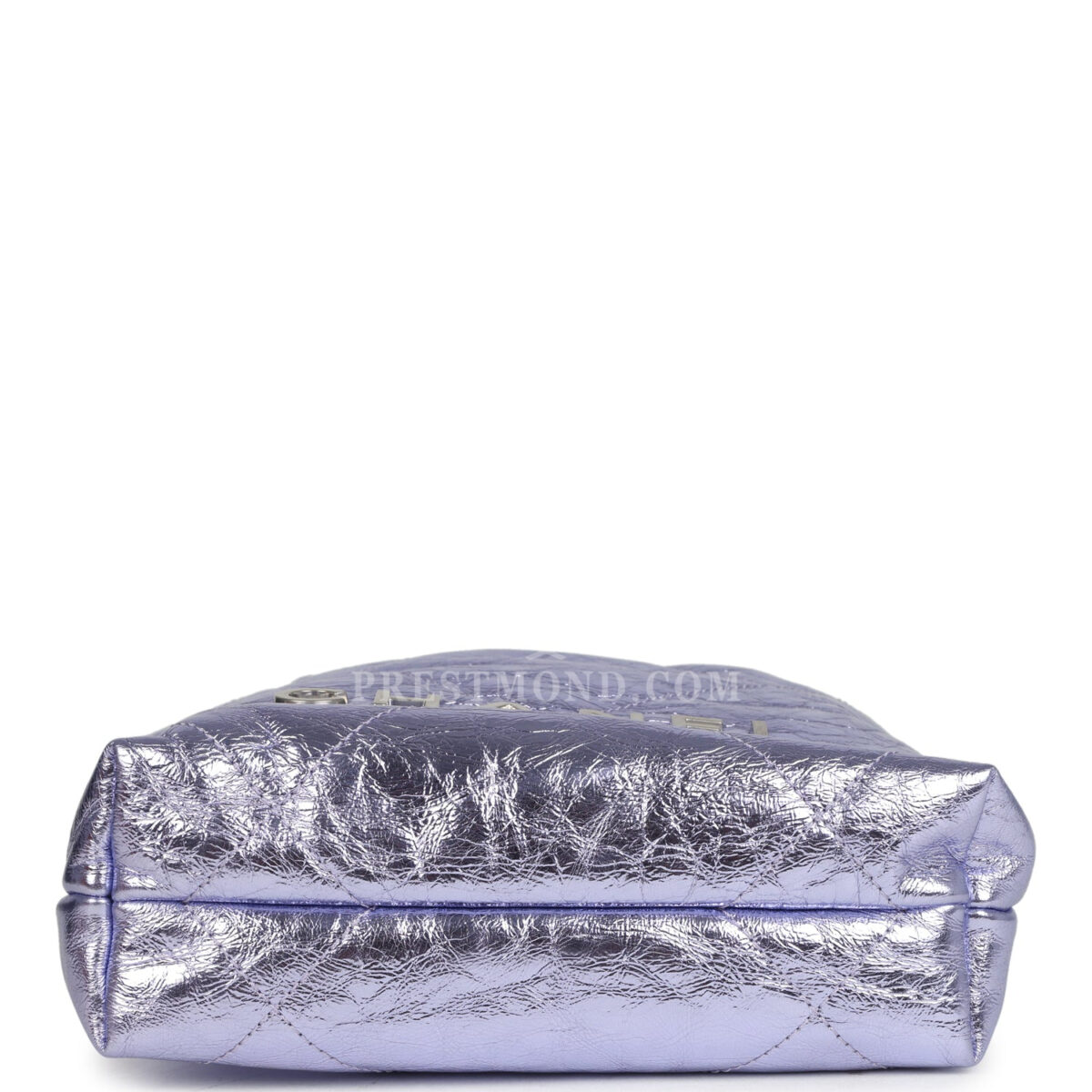 Chanel Mini 22 Bag Purple Metallic Calfskin Brushed Silver Hardware — изображение 8