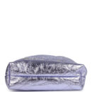 Chanel Mini 22 Bag Purple Metallic Calfskin Brushed Silver Hardware