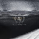 Chanel Classic Flap Clutch Black Caviar Light Gold Hardware