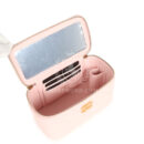 Chanel Small CC Vanity Case Light Pink Caviar Faux Pearls Brushed Gold Hardware