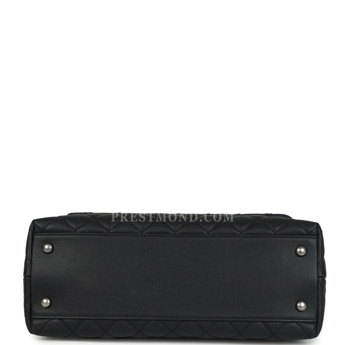 Chanel Medium Coco Top Handle Black Caviar Aged Ruthenium Hardware — изображение 6