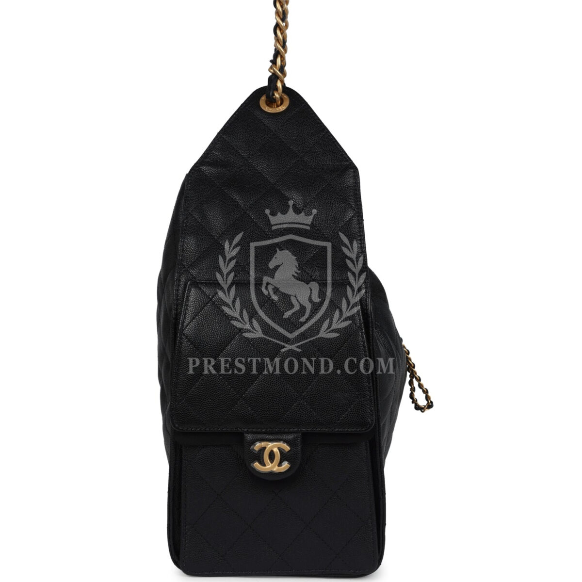 Chanel Medium 25 Hobo Bag Black Caviar Antique Gold Hardware — изображение 4