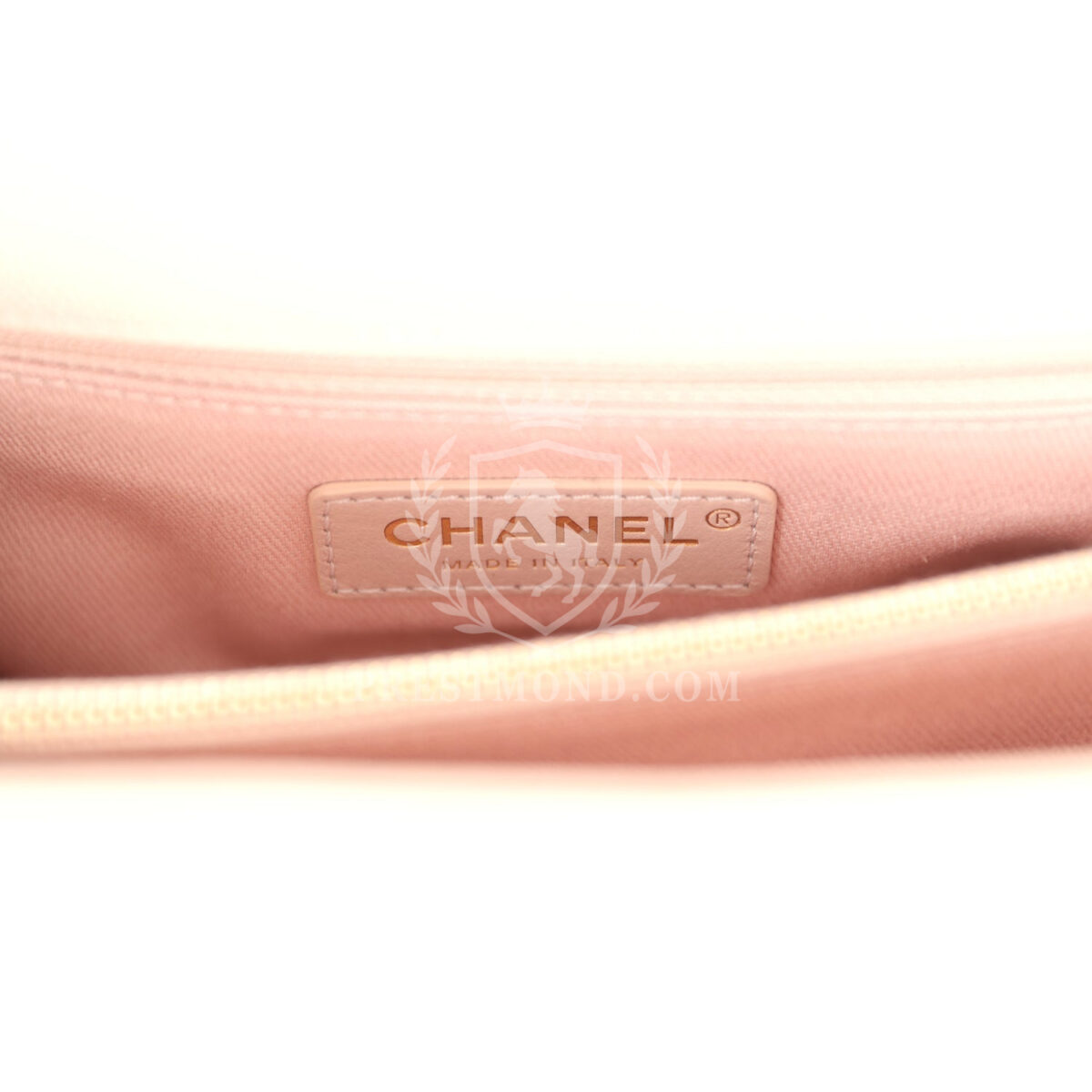Chanel Medium Coco Top Handle Flap Bag Light Beige Chevron Caviar Light Gold Hardware — изображение 10