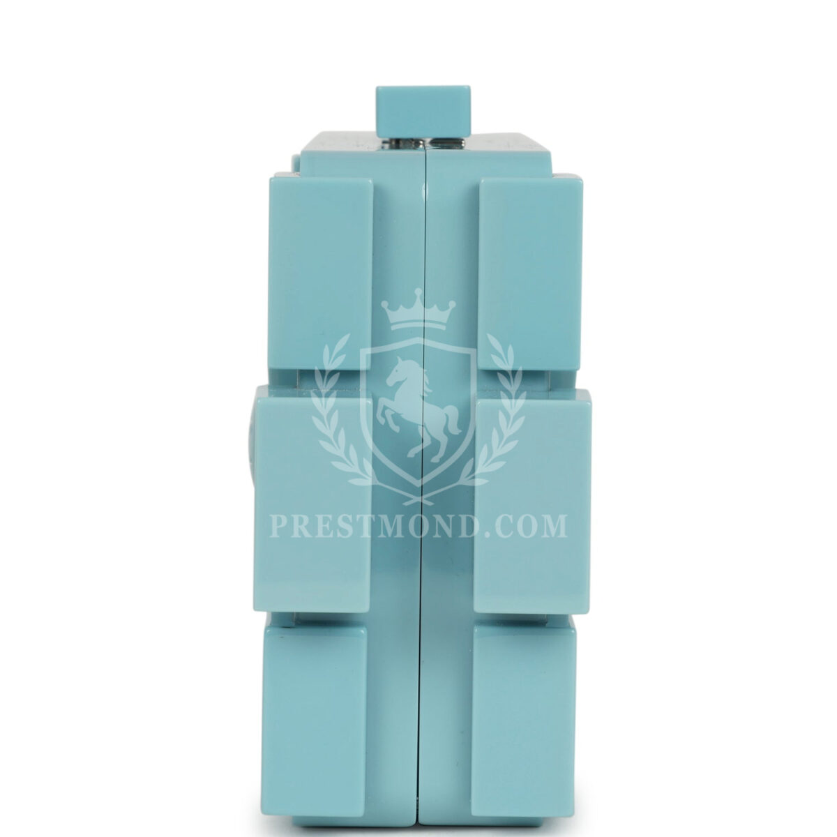Chanel Supermarket Boy Brick Lego Minaudiere Clutch Light Blue Plexiglass Silver Hardware — изображение 3
