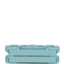 Chanel Supermarket Boy Brick Lego Minaudiere Clutch Light Blue Plexiglass Silver Hardware