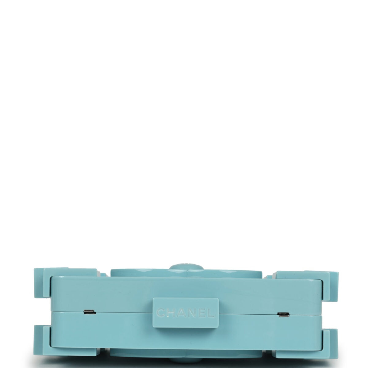 Chanel Supermarket Boy Brick Lego Minaudiere Clutch Light Blue Plexiglass Silver Hardware — изображение 7
