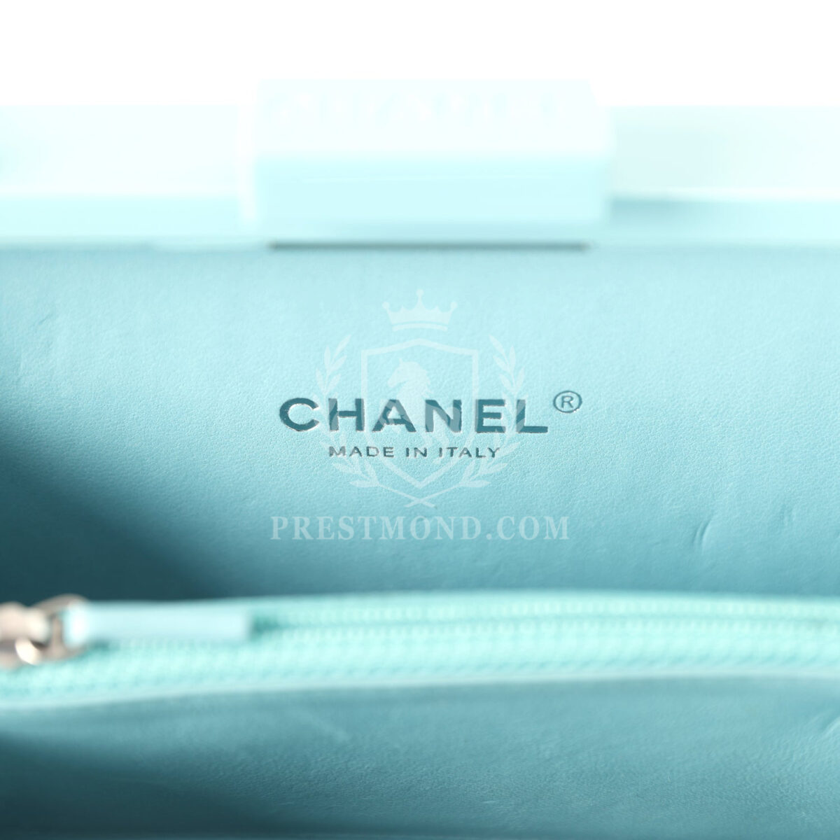 Chanel Supermarket Boy Brick Lego Minaudiere Clutch Light Blue Plexiglass Silver Hardware — изображение 11