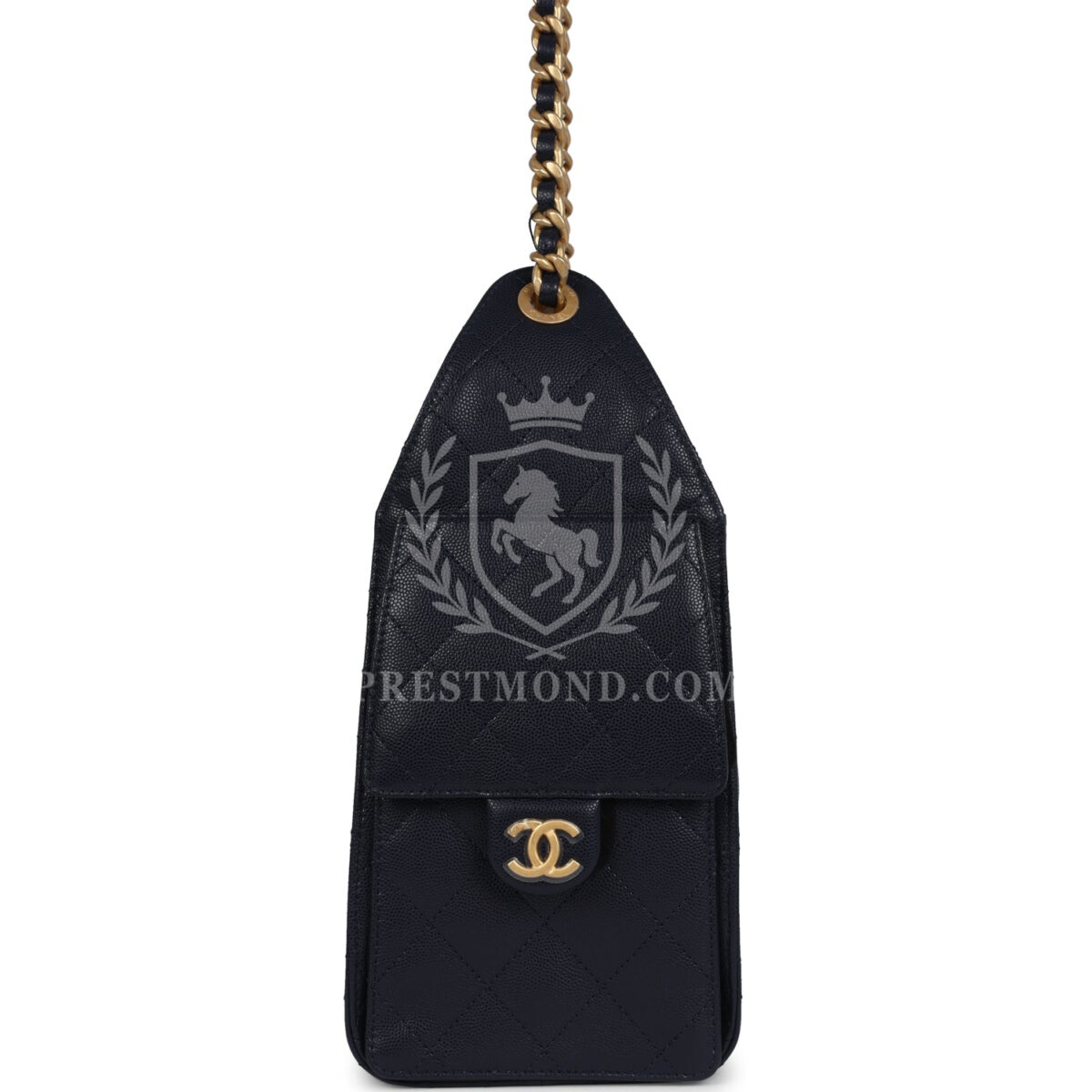 Chanel Small 25 Hobo Bag Dark Navy Caviar Antique Gold Hardware — изображение 3