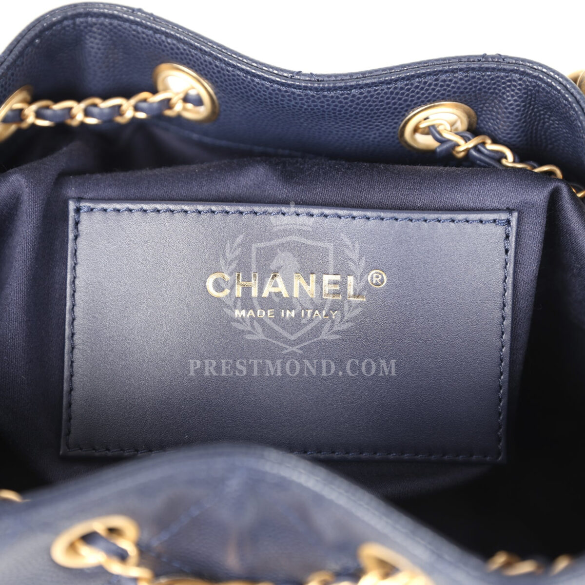 Chanel Small 25 Hobo Bag Dark Navy Caviar Antique Gold Hardware — изображение 9