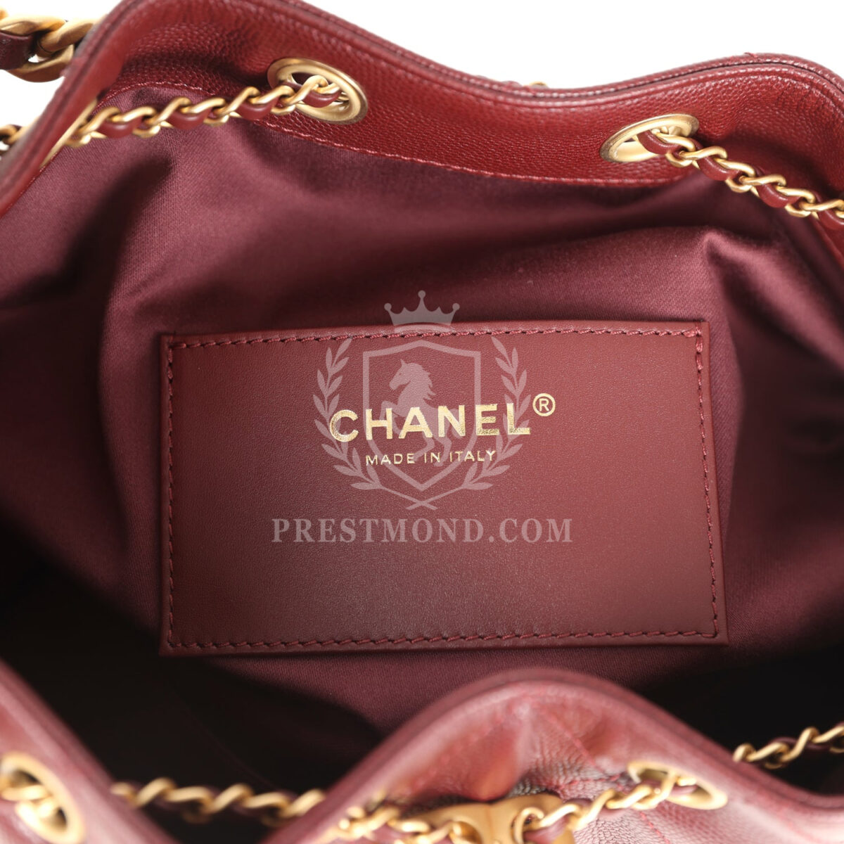 Chanel Small 25 Hobo Bag Burgundy Caviar Antique Gold Hardware — изображение 9