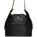 Chanel Large 25 Hobo Bag Black Washed Denim Antique Gold Hardware