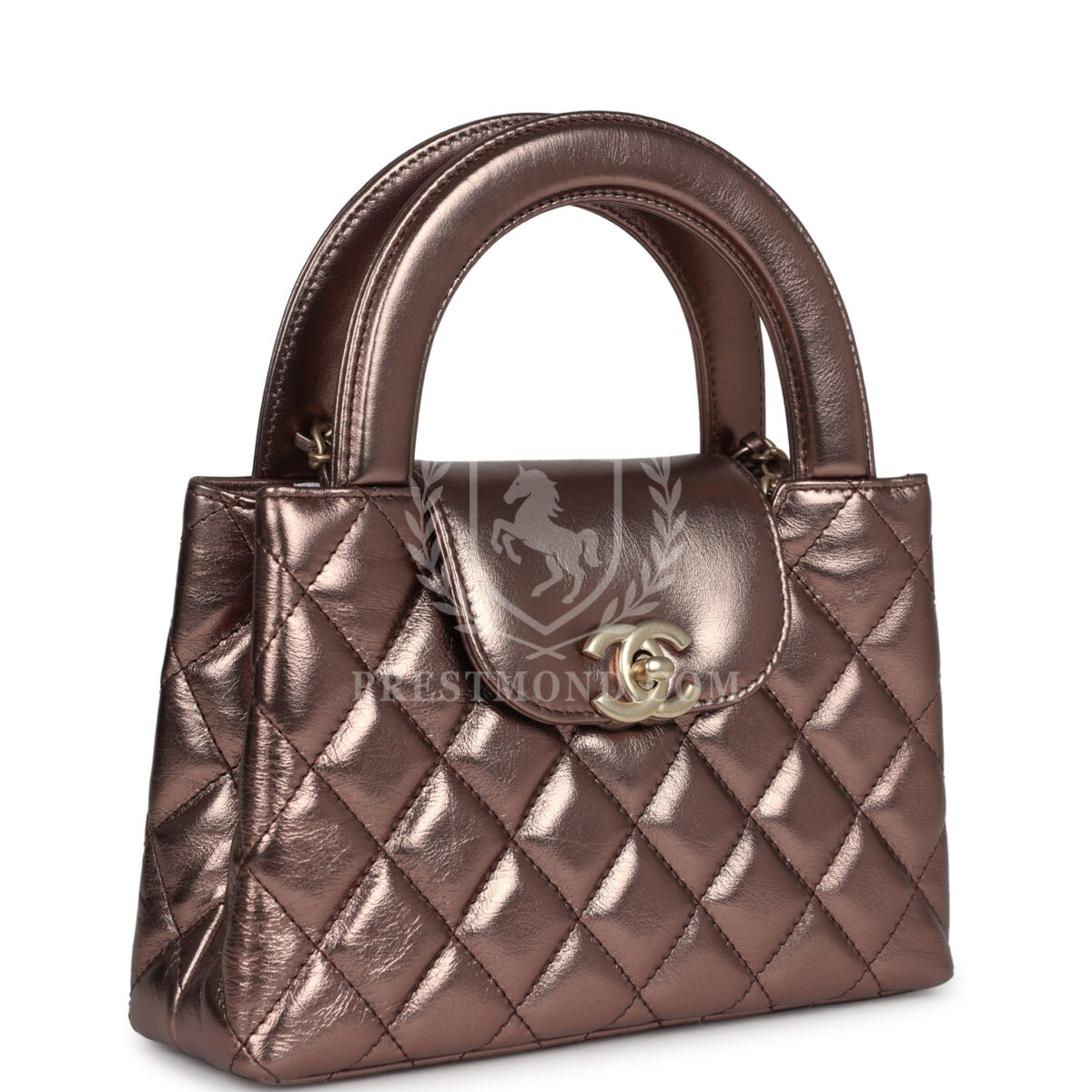 Chanel Small Kelly Shopper Metallic Bronze Calfskin Brushed Gold Hardware — изображение 2