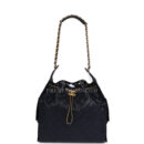 Chanel Medium 25 Hobo Bag Dark Navy Caviar Antique Gold Hardware