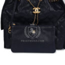 Chanel Medium 25 Hobo Bag Dark Navy Caviar Antique Gold Hardware